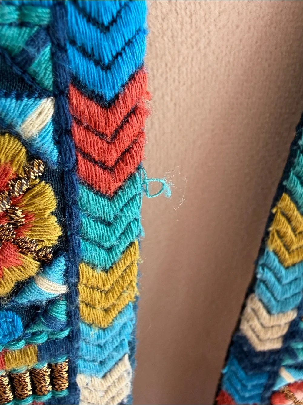 Soft Surroundings Parrot Kimono Bright Colorful Resort Coverup Open Cardigan L - Picture 9 of 9